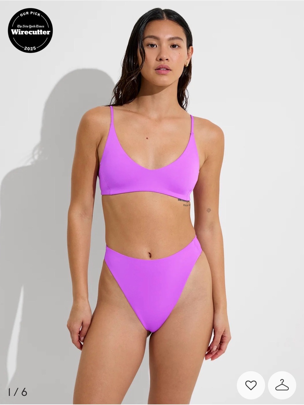 Left On Friday | Sunday Top Punch Purple Bikini Swim Top - Size Medium